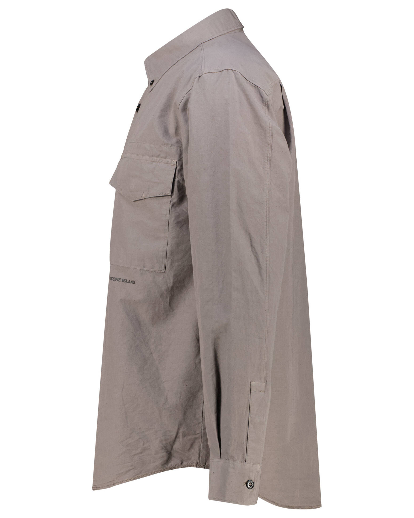 Stone Island| Herren Hemd mit Leinen Comfort Fit Langarm