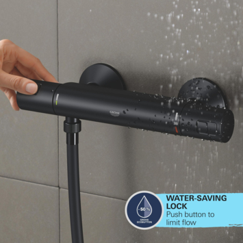 Grohe douchekraan Precision Start mat zwart