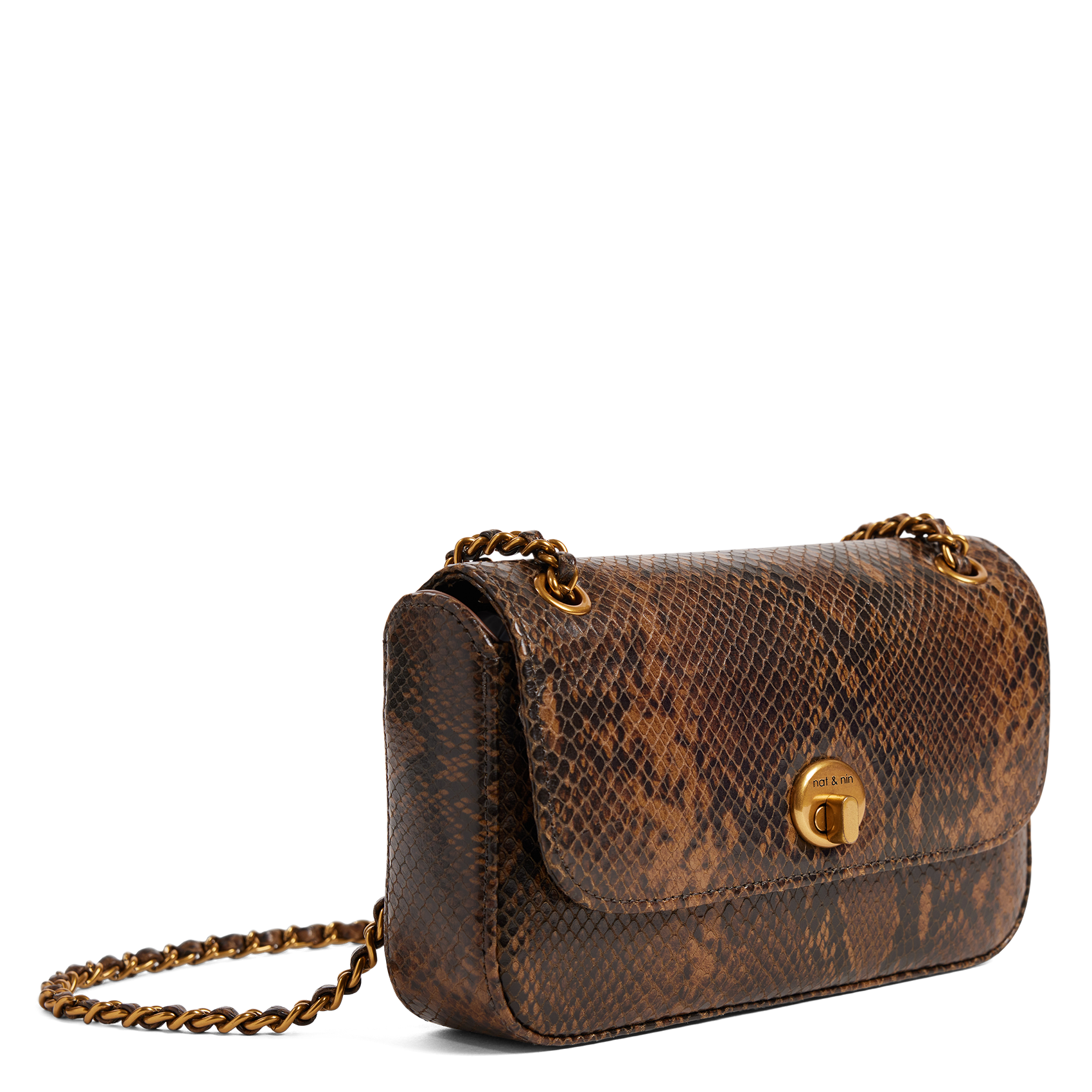 MINI GRACE - Sac bandoulière en cuir | Marron