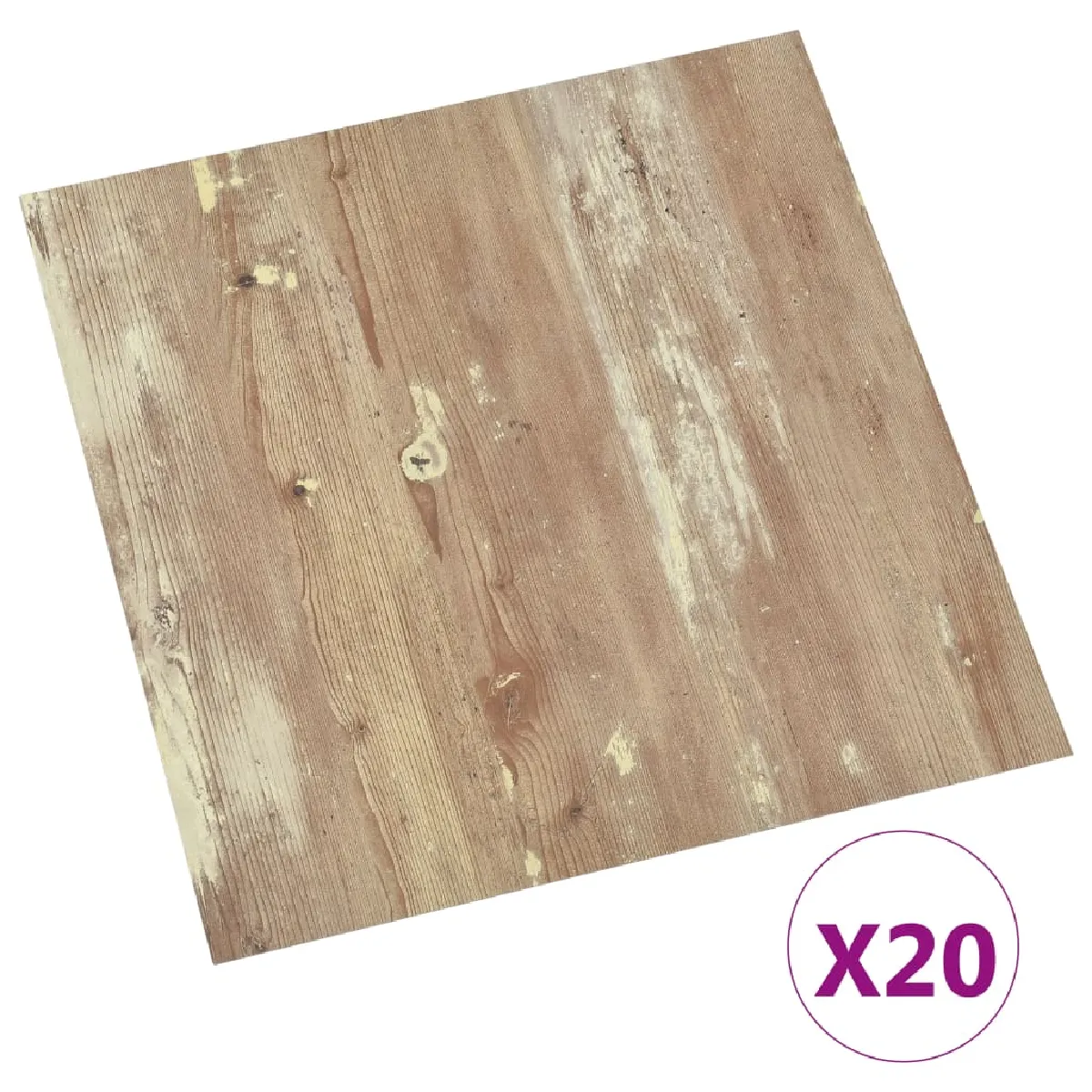 vidaXL - Dalles PVC autoadhésives 1,86 m² - Marron