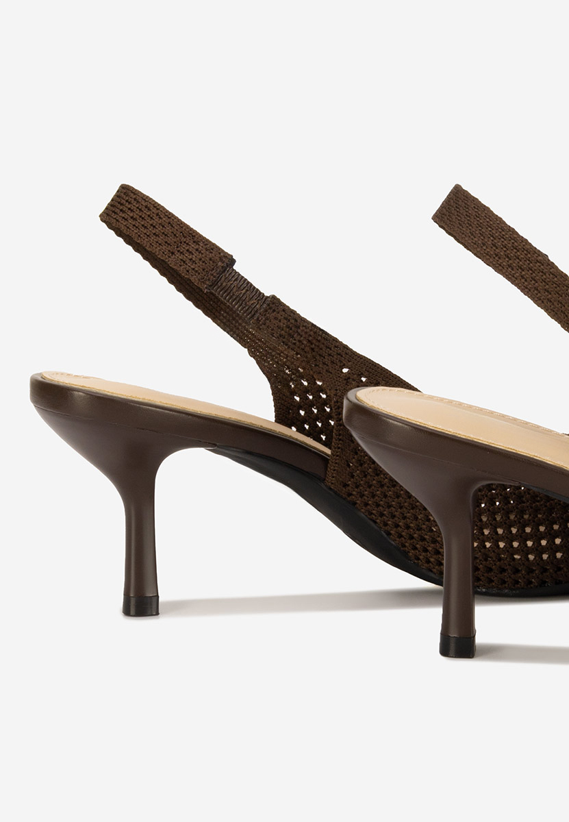 Chaussures slingback bruns Maldivia