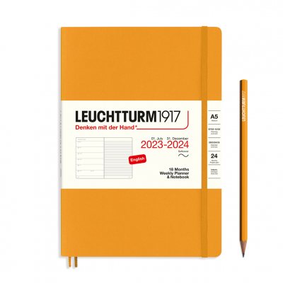 Rising Sun 18M A5 Weekly Soft Planner & Notebook Diary 2023-2024 (Diary)