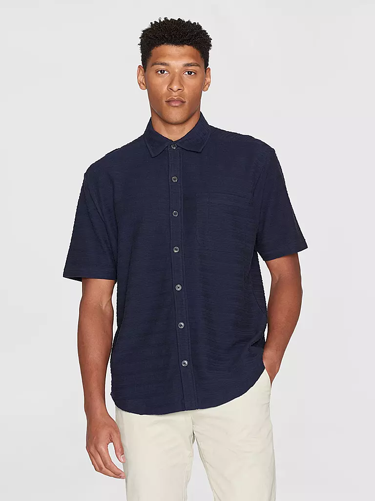 KNOWLEDGE COTTON APPAREL Poloshirt  blau