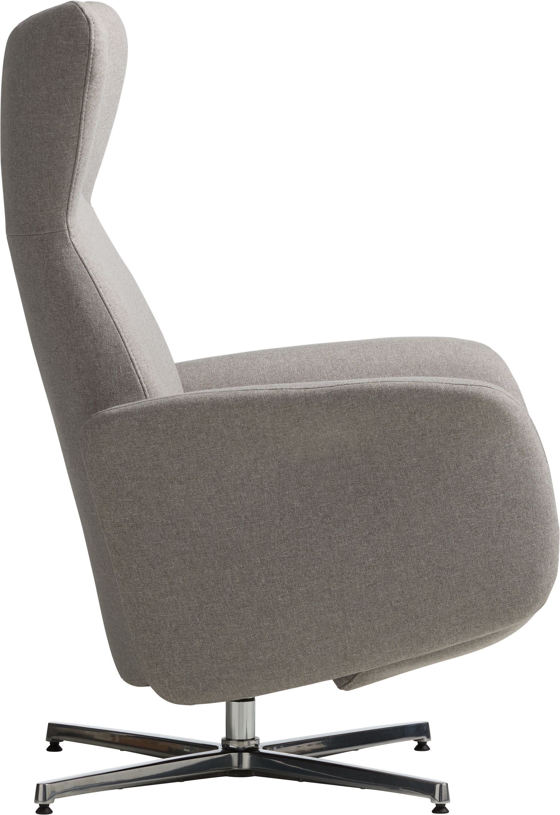 ASCAN Relaxsessel - Hellgrau / B: 76.0 cm x T: 78.0 cm x H: 114.0 cm