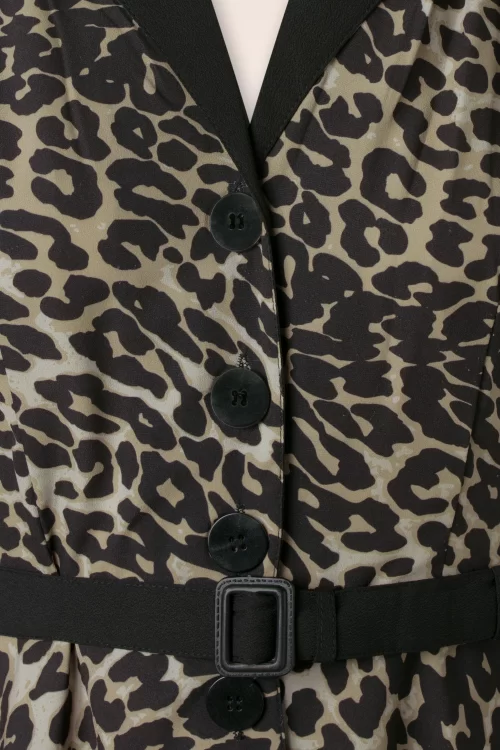 Rock N Romance Charlene blouse-jurk in luipaard print