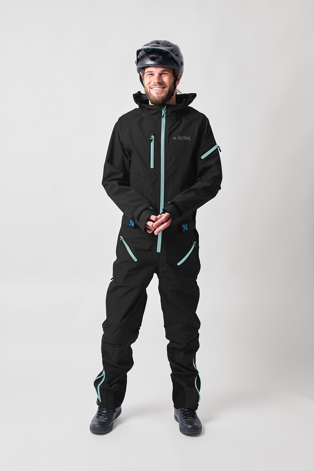 Dirtlej Dirtsuit Core Edition BlackLabel heldragt med lange ben Sort