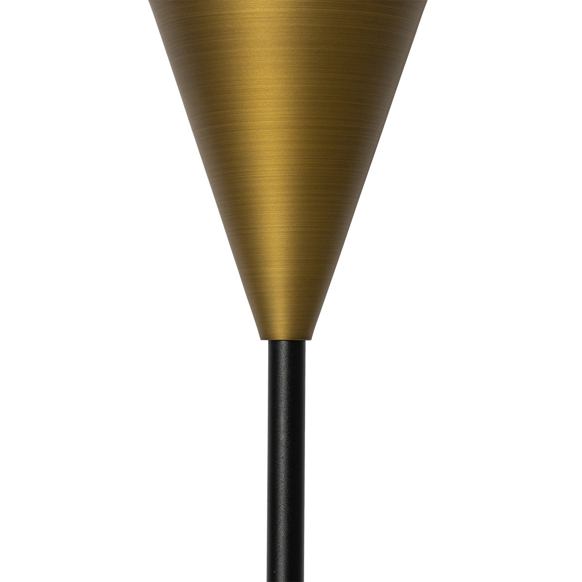 QAZQA - Moderne vloerlamp | Staande lamp | Vloerlamp | Lamp | Lichtgoud | Messing met amberkleurig glas - Druppel | Woonkamer | Slaapkamer - Langwerpig - LED-compatibel E27
