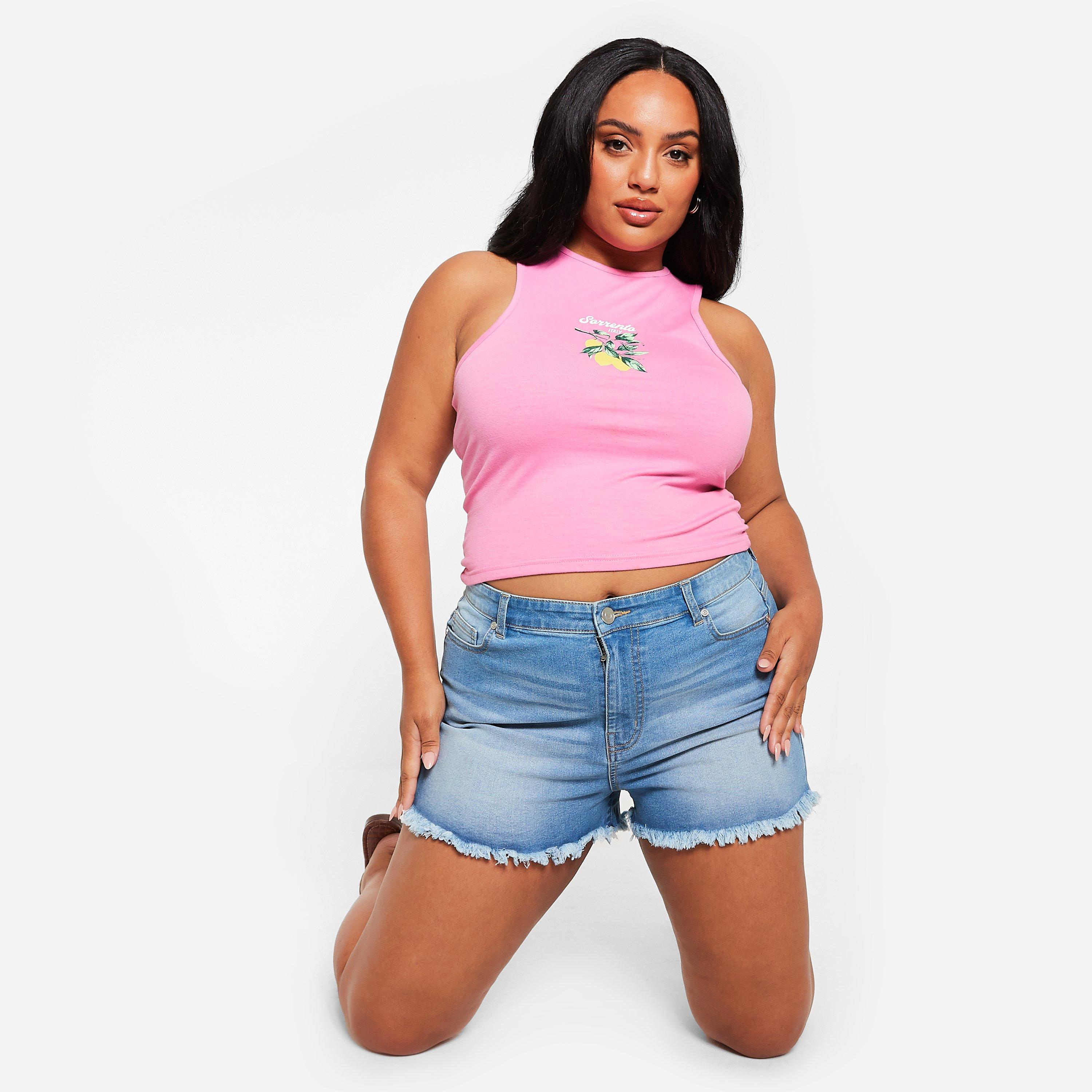 I Saw It First ISAWITFIRST Sorrento Graphic Print Racer Neck Top Co Ord