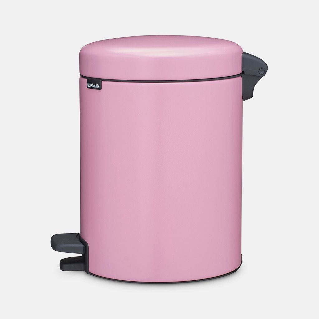 NewIcon Pedaalemmer, 5 liter, kunststof binnenemmer - Lilac Pink