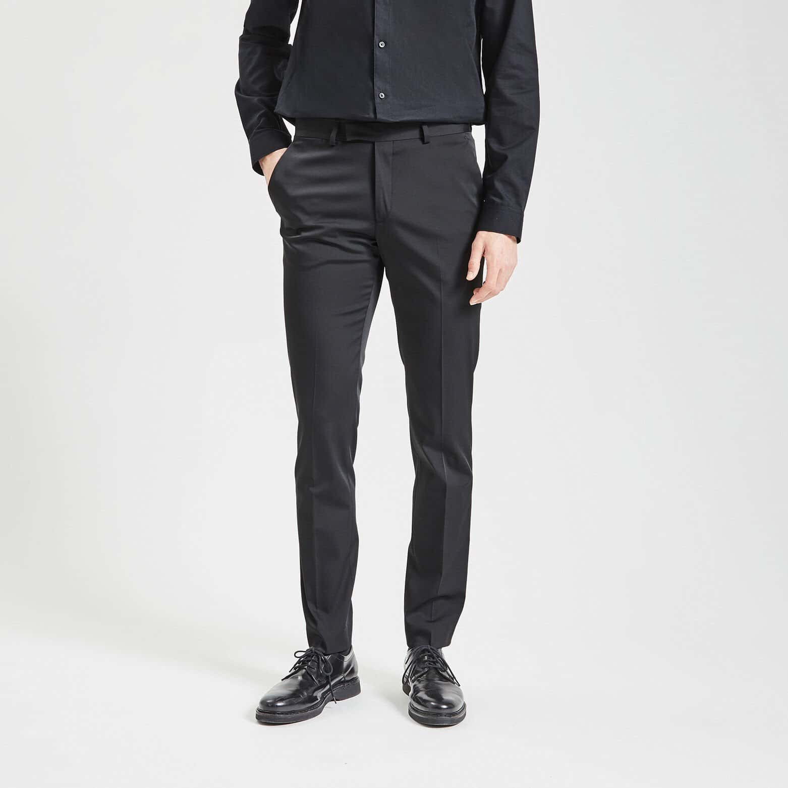 Pantalon de costume slim Noir