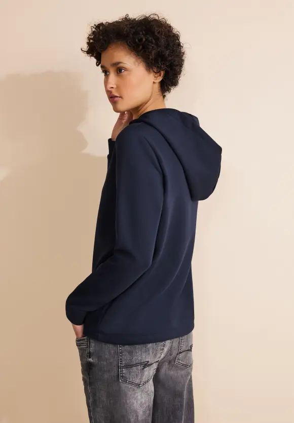Cupro Sweatshirt - deep blue