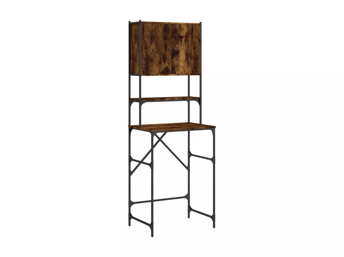 Armoire de machine à laver chêne fumé 68x48,5x194 cm