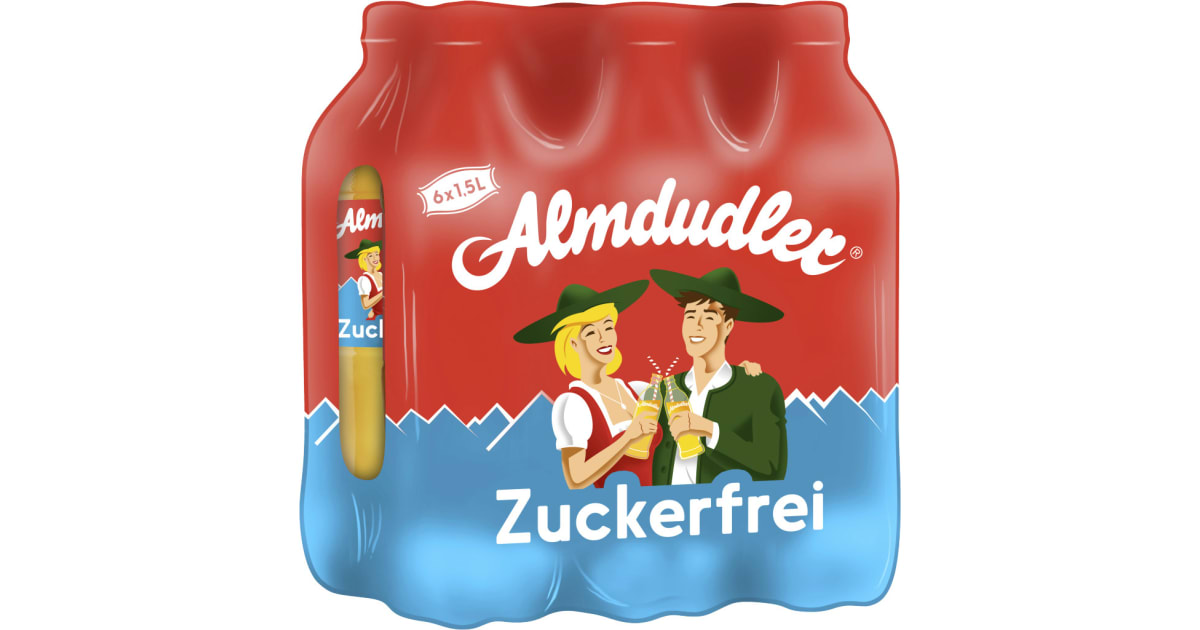 Almdudler Zuckerfrei Tray 6x 1,5 Liter (Einweg)