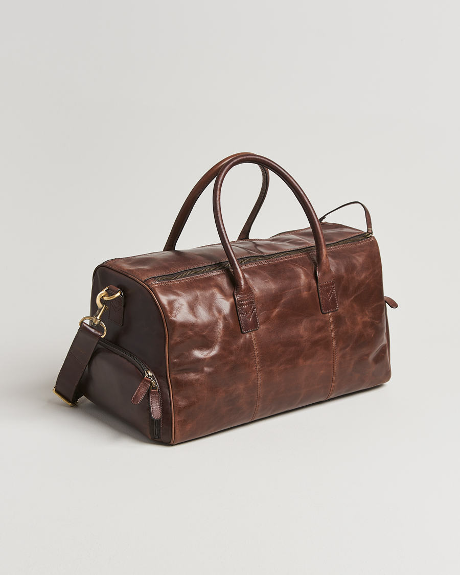 Loake 1880 Devon Leather Travel Bag Dark Brown