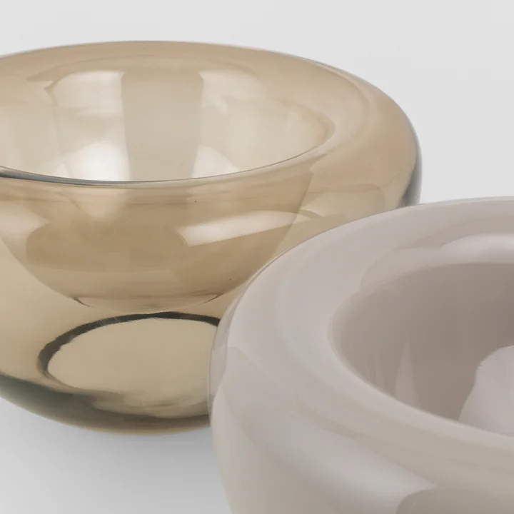 Kristina Dam Studio - Opal Schale, H 13 x Ø 25 cm, beige opal