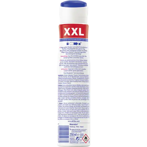 Anti-Transpirant Spray Invisible Black & White Clear