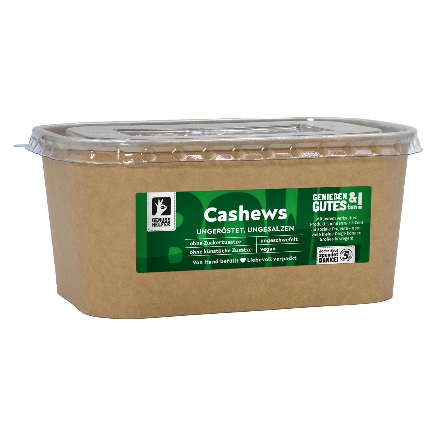 Cashewkerne, Pappschale