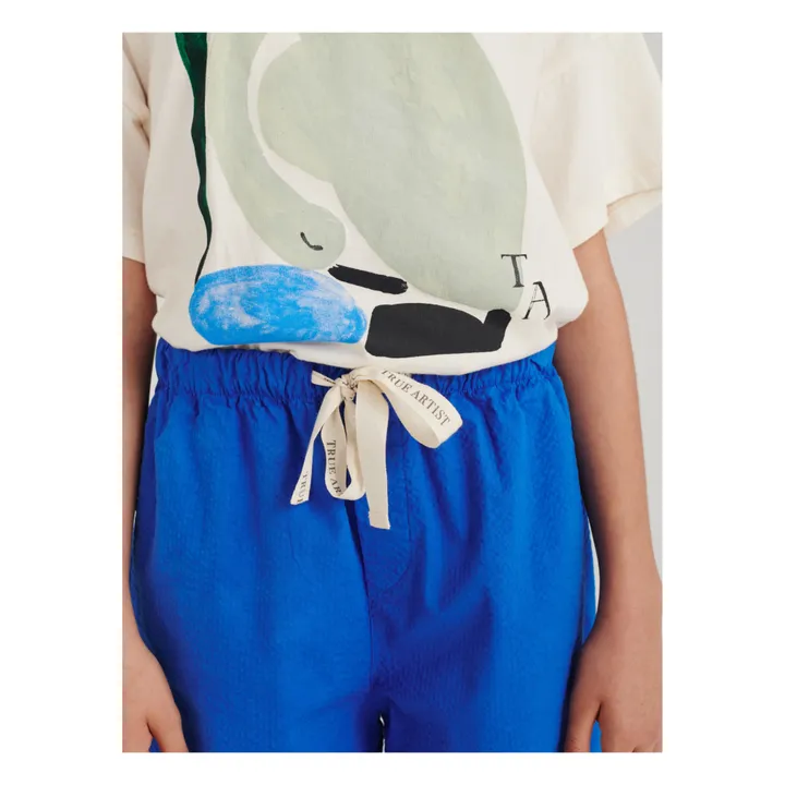 True Artist Short n°07 Seersucker | Bleu