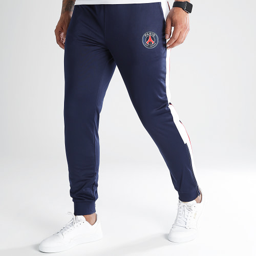 Pantalon Jogging A Bandes Bleu Marine