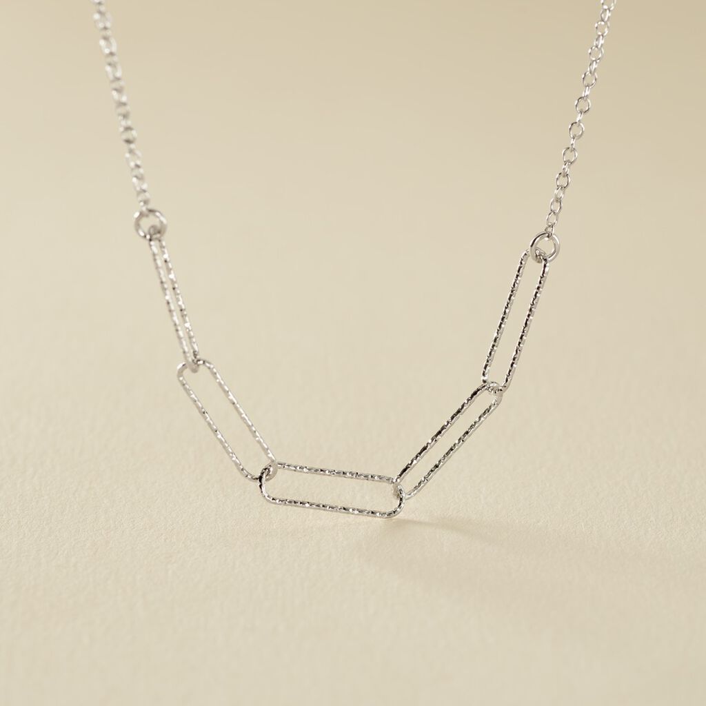 Collier Chiarina Argent Blanc