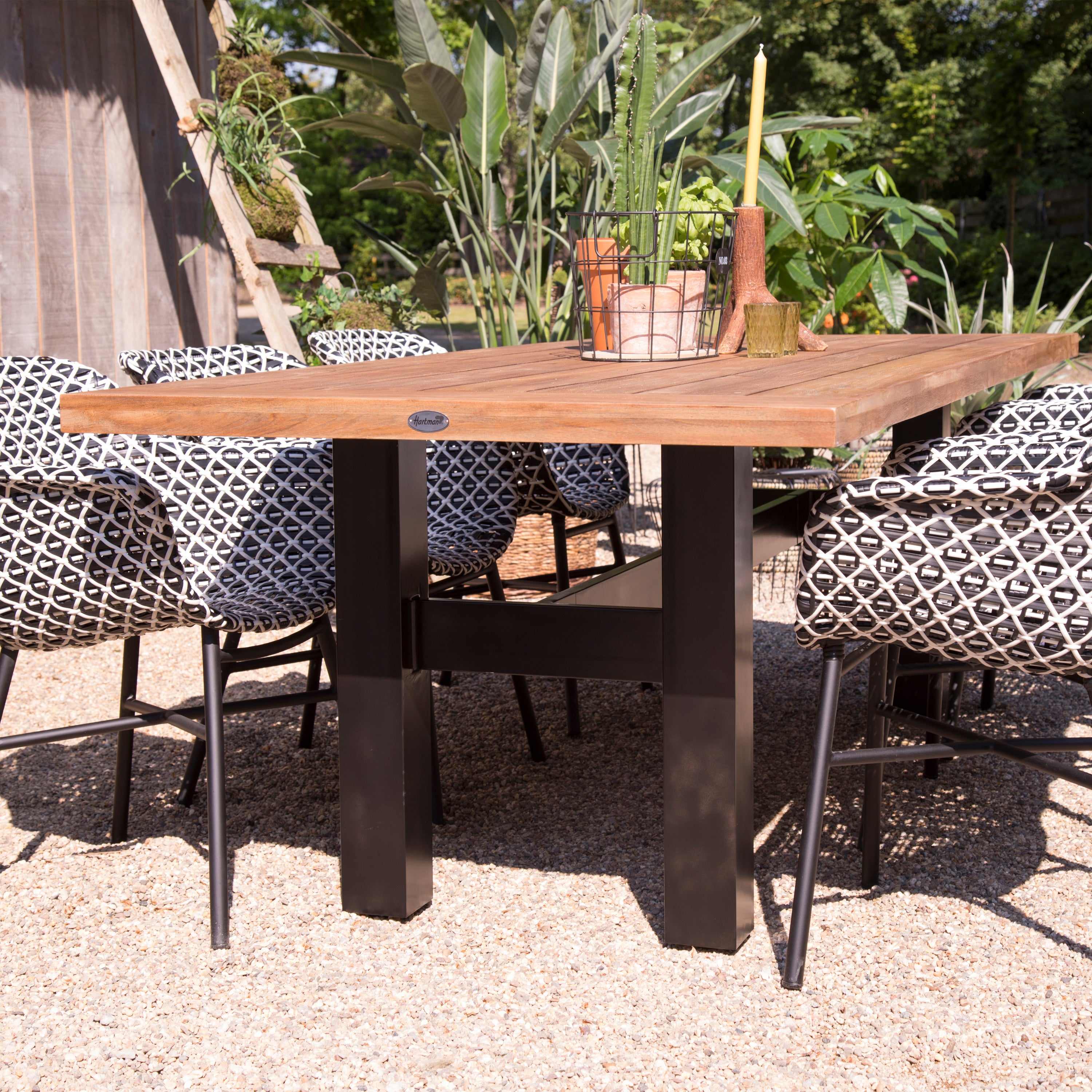Hartman Delphine Diningstoel - Zwart/wit