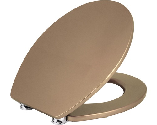 form&style toiletzitting metallic goud MDF met soft-close mechanisme