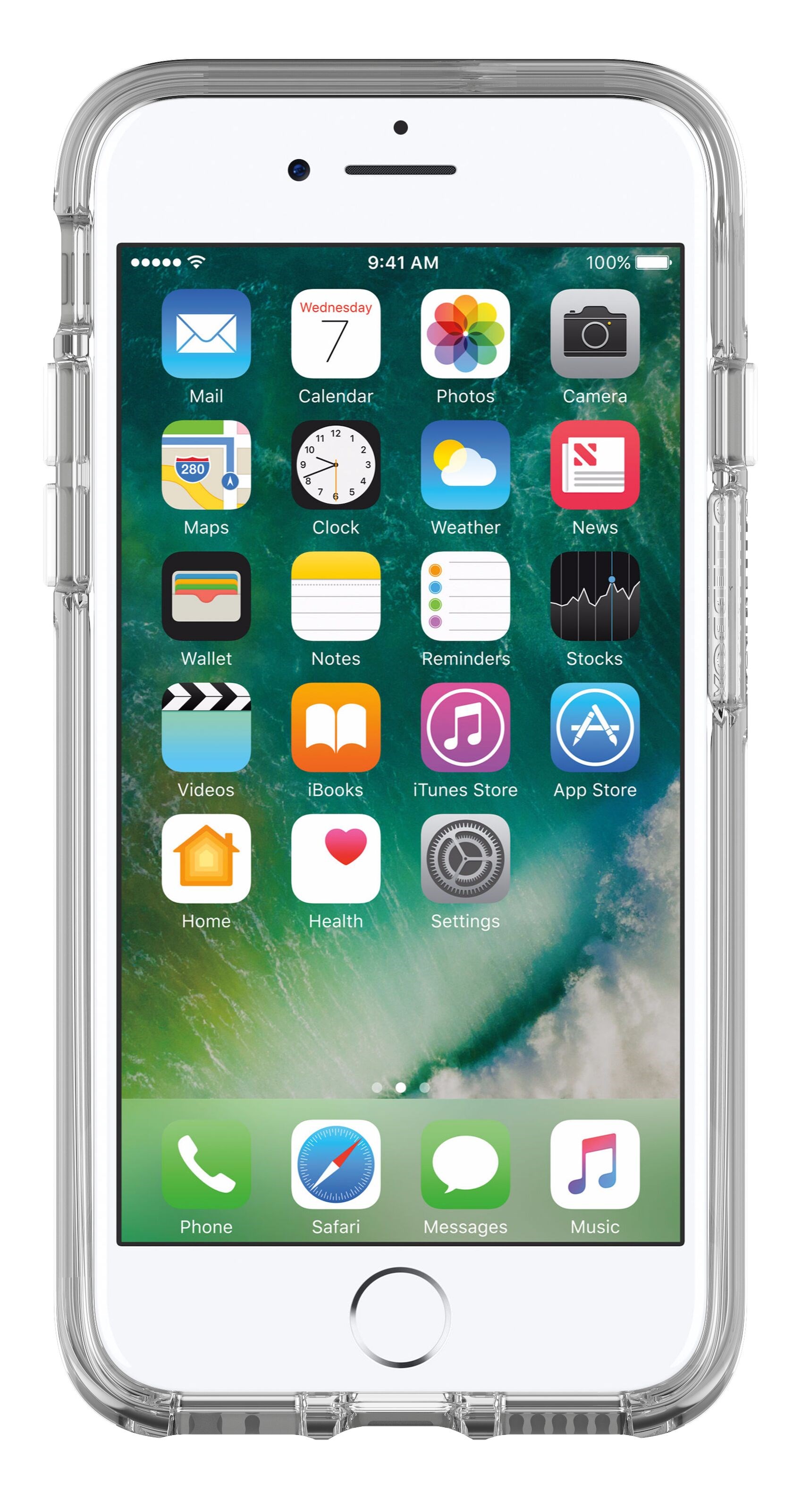 Otterbox Symmetry Robust deksel for iPhone 6, 6s, 7, 8, SE Gjennomsiktig
