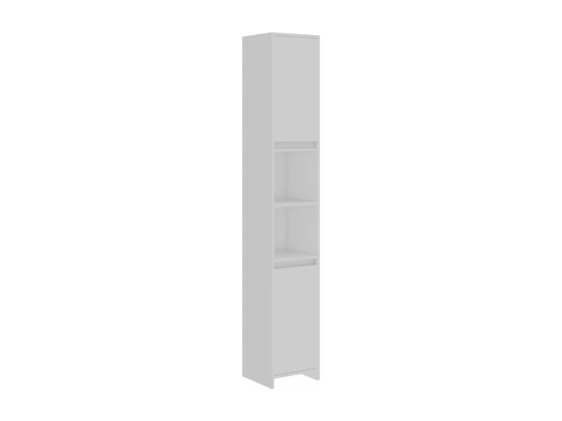 Armoire de salle de bain Blanc 30x30x183,5 cm Bois d'ingénierie