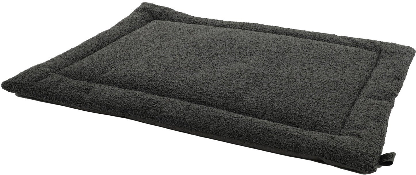 Overseas Petlife benchkussen Teddy antraciet 75 x 50 x 2 cm