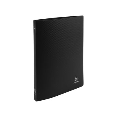 Exacompta Opak - Classeur à anneaux - Dos 20 mm - A4 - pour 100 feuilles - noir