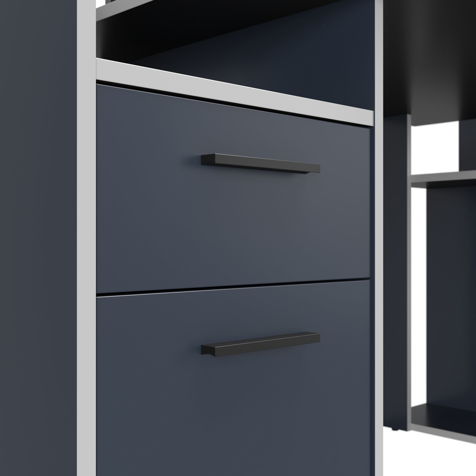 Gamer-Schreibtisch - anthrazit-grau - 160 cm breit