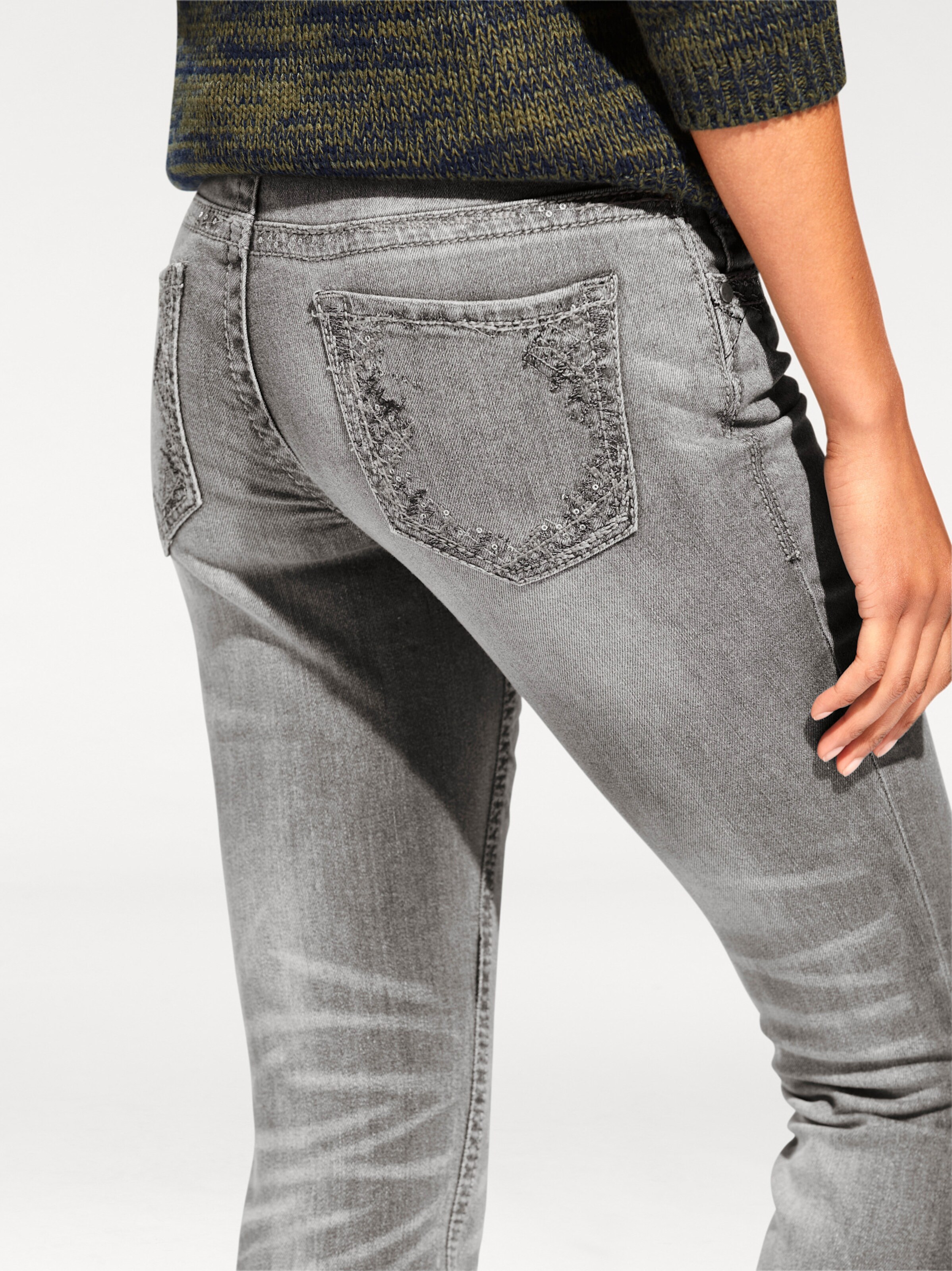 heine Röhrenjeans in grey denim