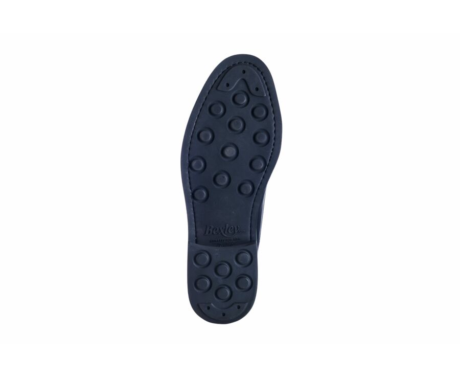 Chaussures homme double boucle Noir - LINDSEY GOMME CITY