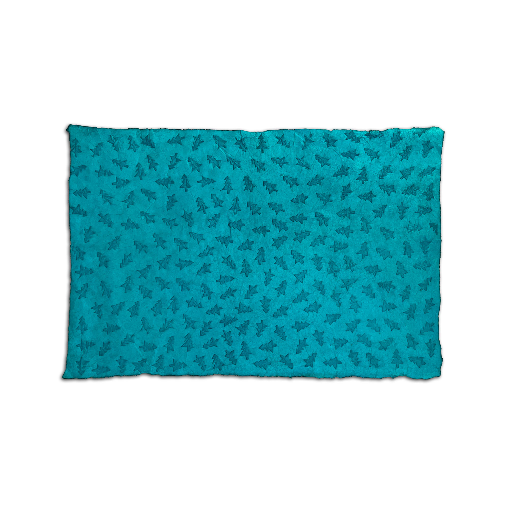 Geschenkpapier 'Tannen', blau, L 76 cm, B 51 cm günstig bestellen