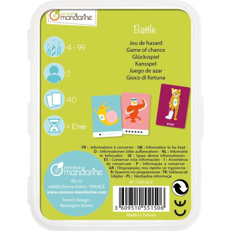 Jeu de cartes Battle vitesse - Multicolore