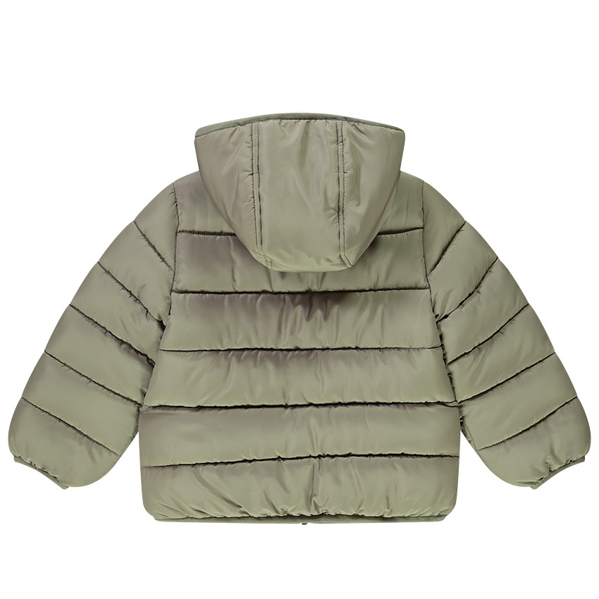 Doudoune matelassée à capuche doublée micropolaire pour enfant fille