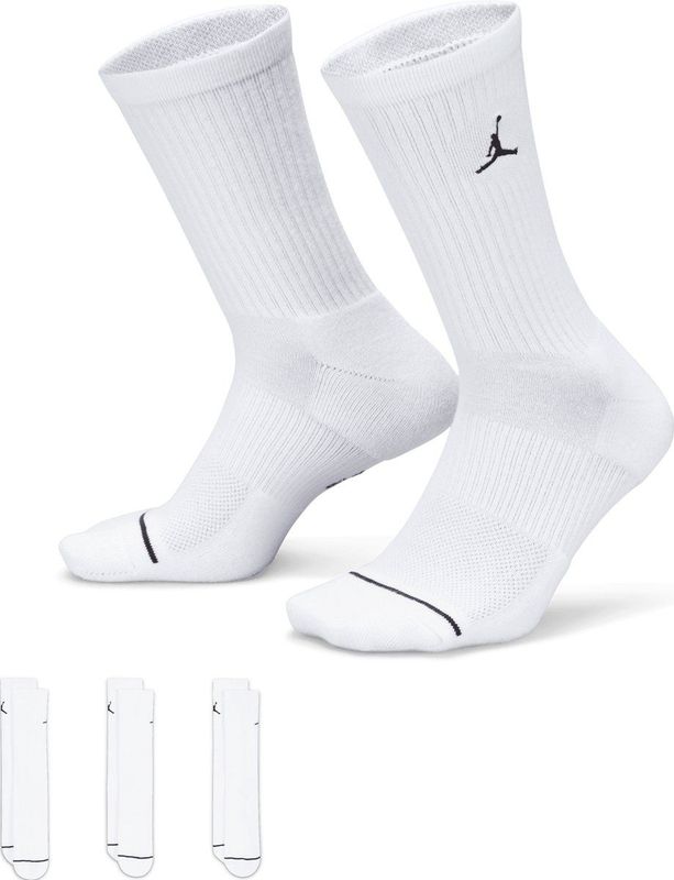 Jordan Everyday Crew Sokken - Wit - 3 Paar