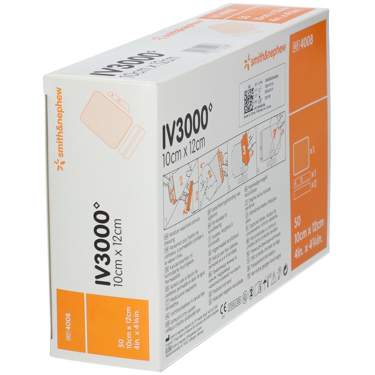 OPSITE® I.V.3000 transp.Kanuelenfix steril 10x12cm