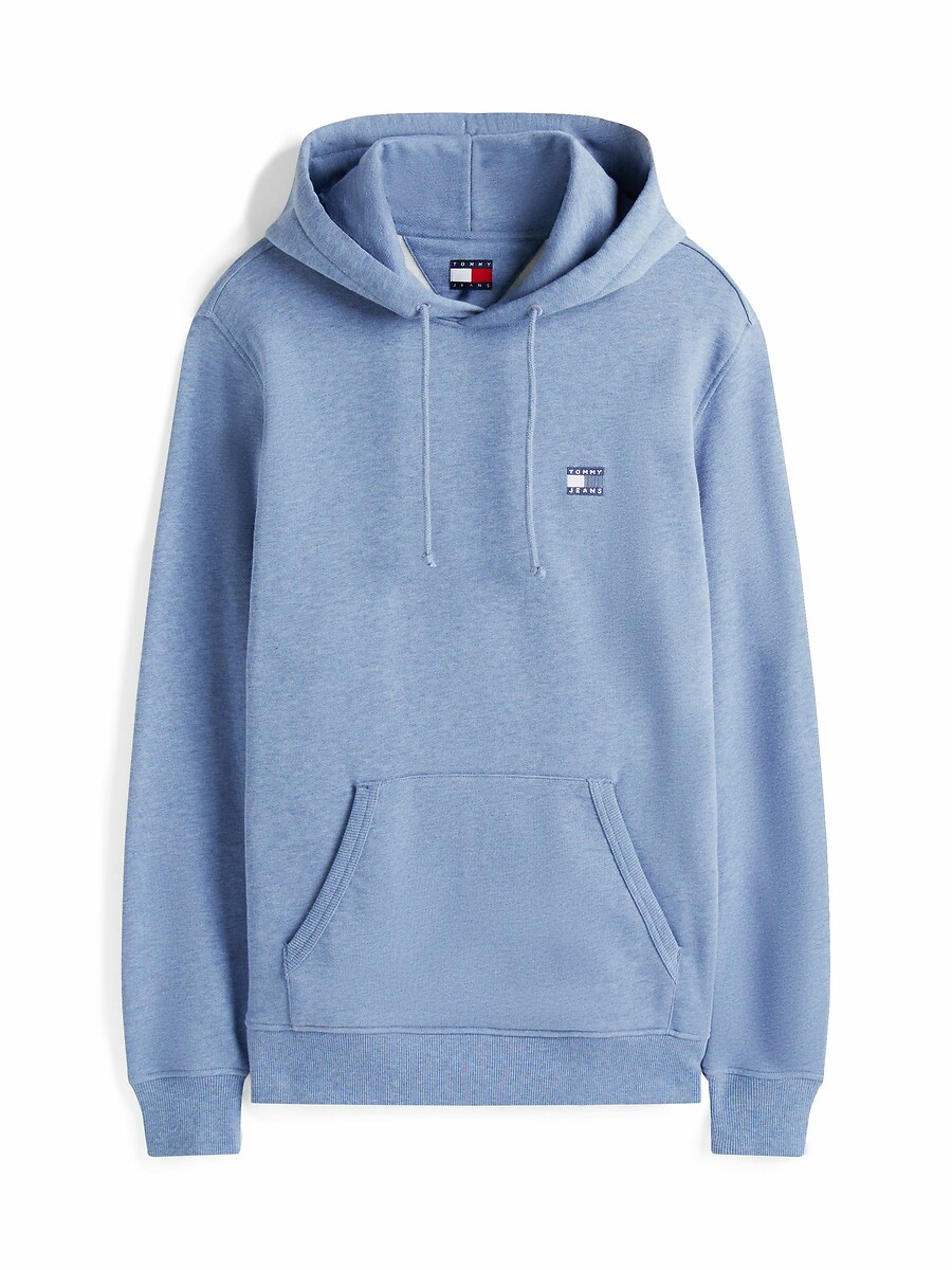 TOMMY JEANS<br>Moletom com capuz e logo de distintivo