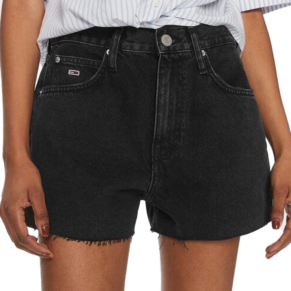 Tommy Hilfiger Short en Jean Noir Femme Tommy Hilfiger DW0DW17633-DK