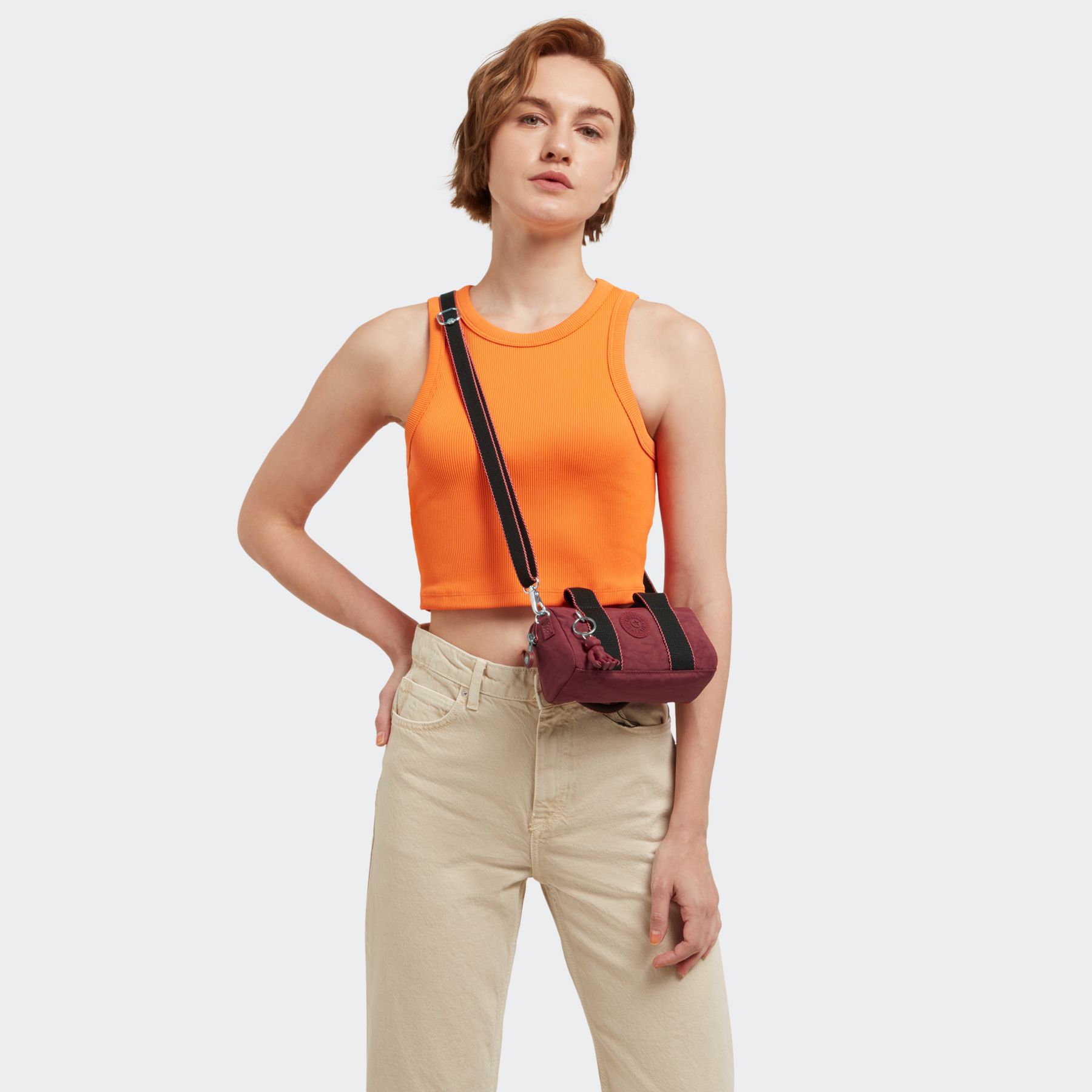 BINA MINI Sac à main compact avec bandoulière amovible - Flaring Rust