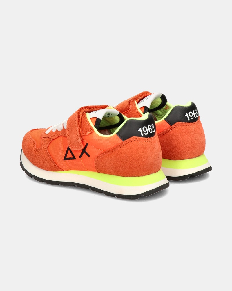 Sun 68 Boys Tom Solid Klittenbandschoenen  - oranje