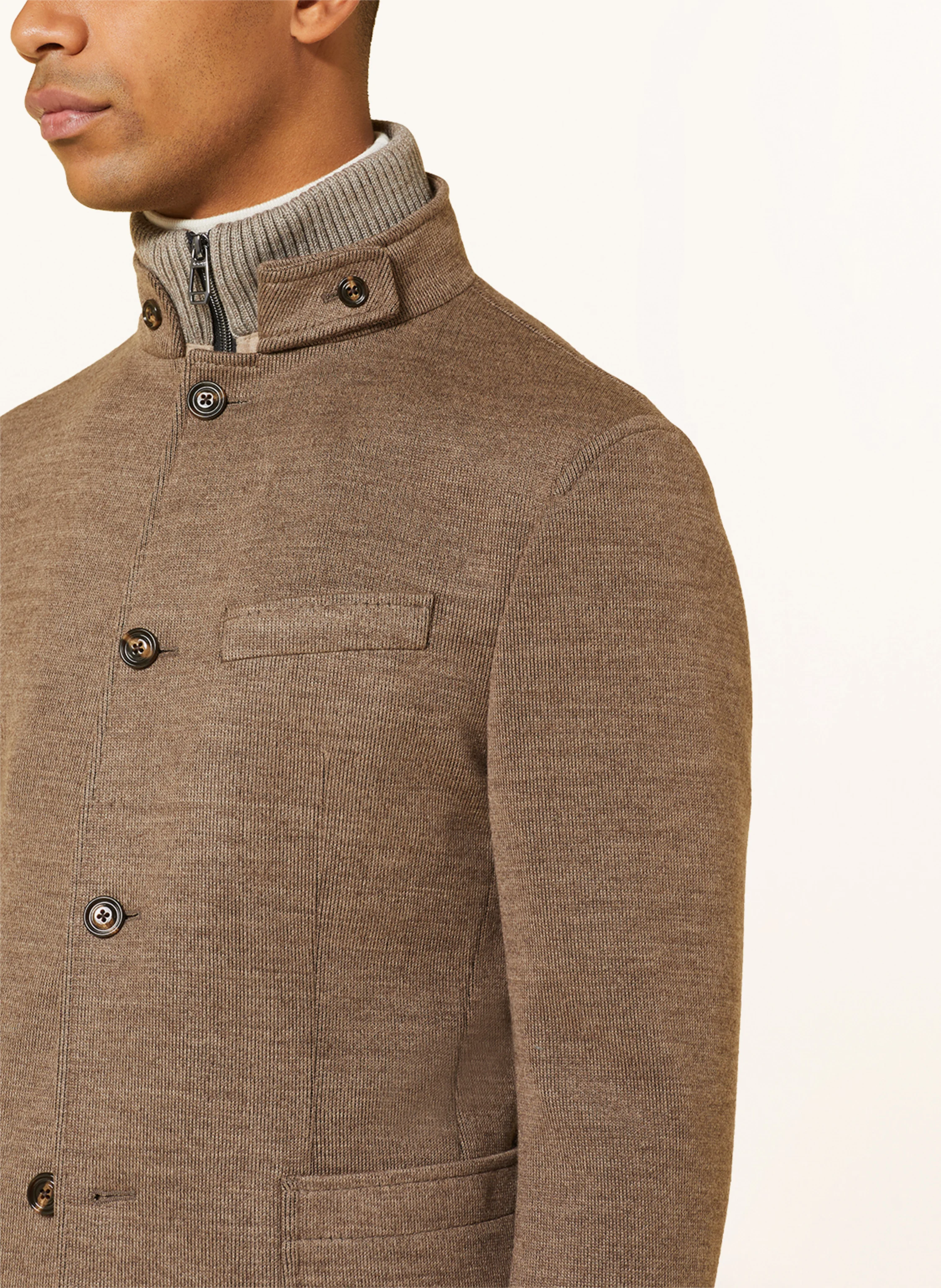 JOOP! Stricksakko HECTAR Slim Fit mit abnehmbarer Blende