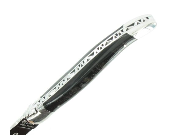 Laguiole 12 cm Croûte de Buffle - 2 mitres Couteau de poche par Laguiole en Aubrac