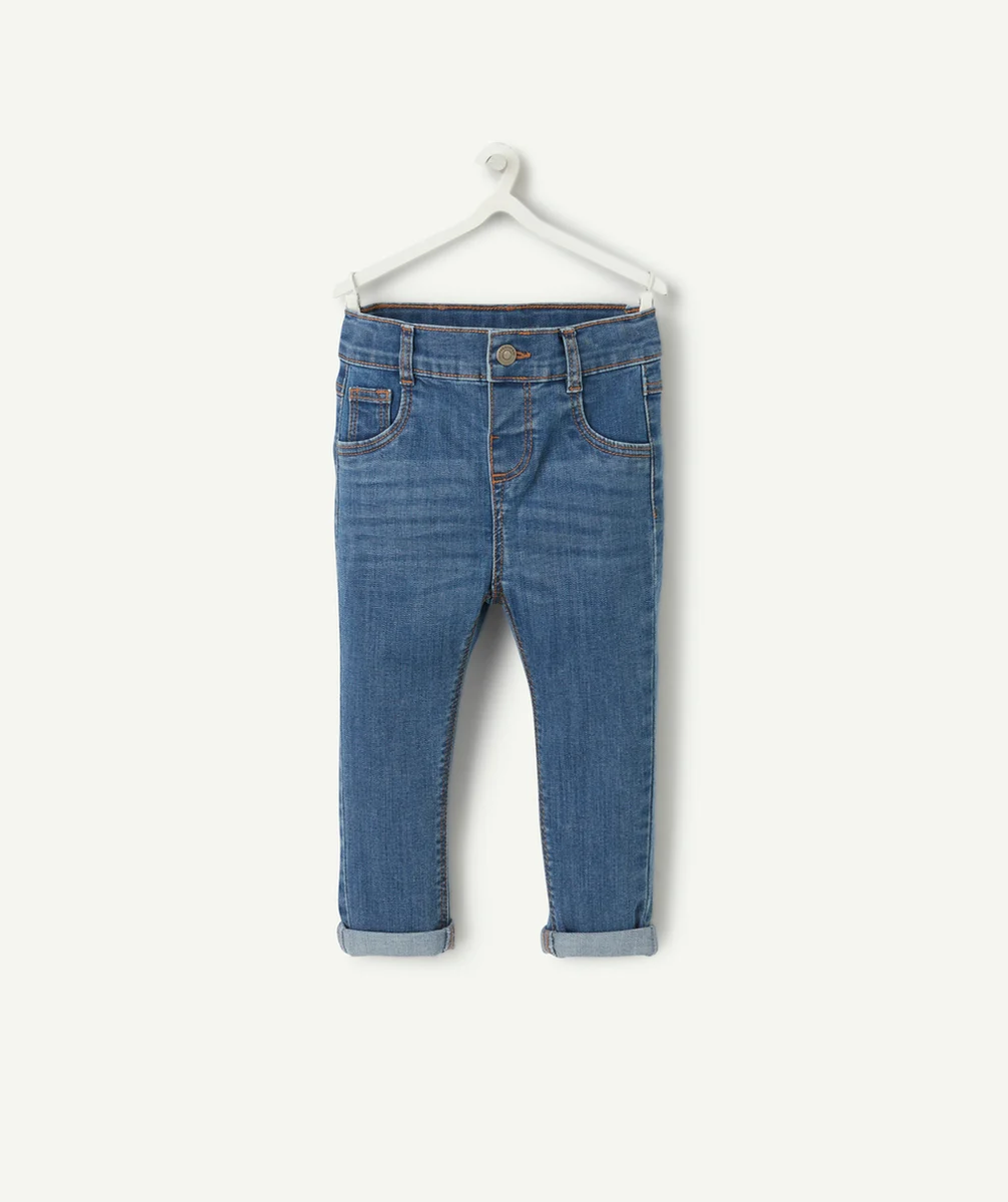 pantalon droit bébé garçon en denim low impact