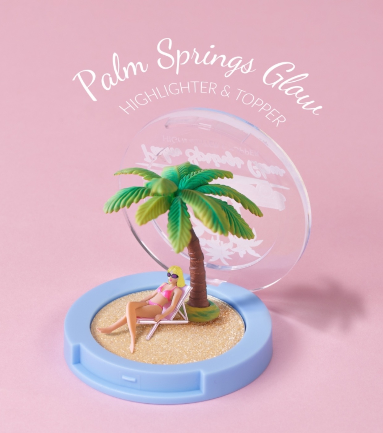 Lovely - Iluminador e topper em pó Palm Springs Glow
