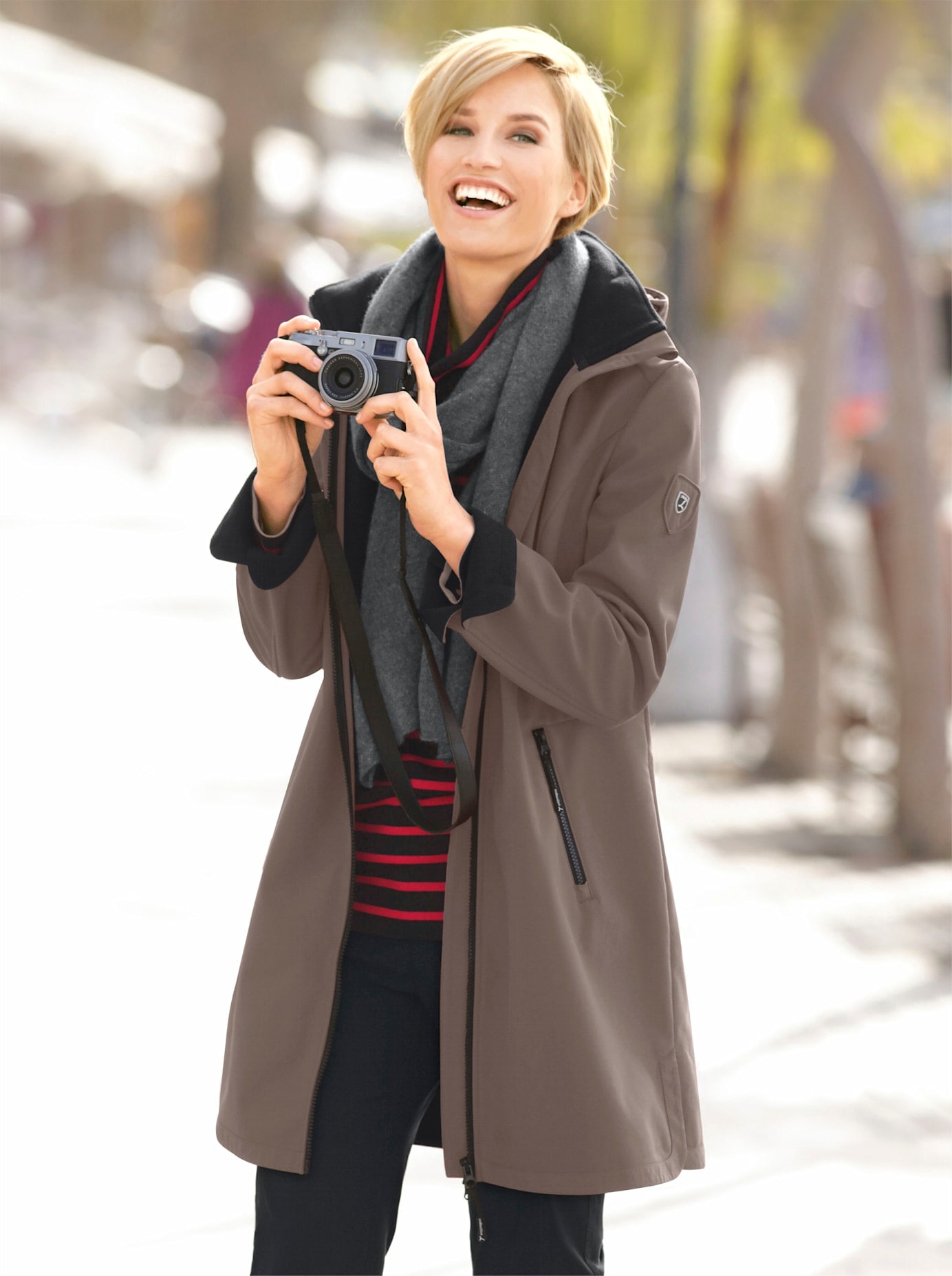 Casual Looks Softshelljacke mitKapuze
