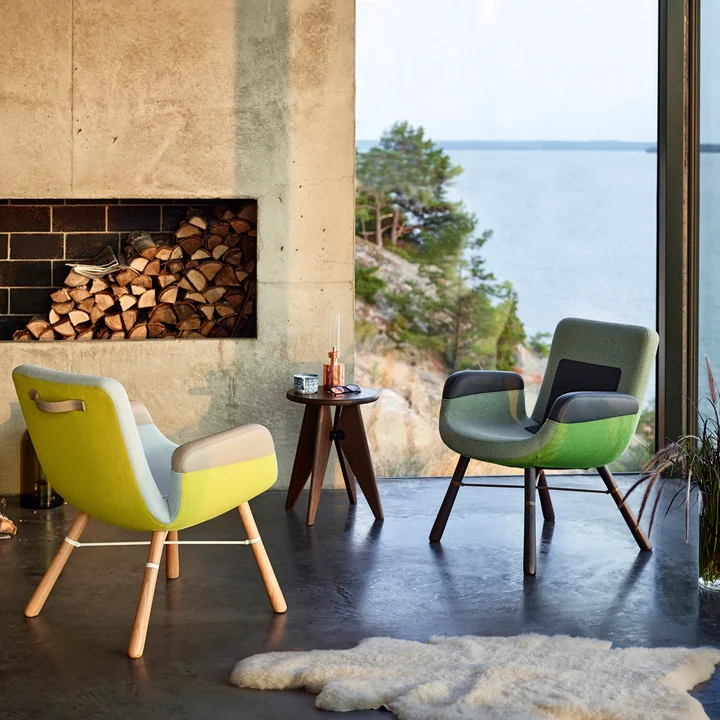 Vitra - Tabouret Solvay, Eiche dunkel / schwarz