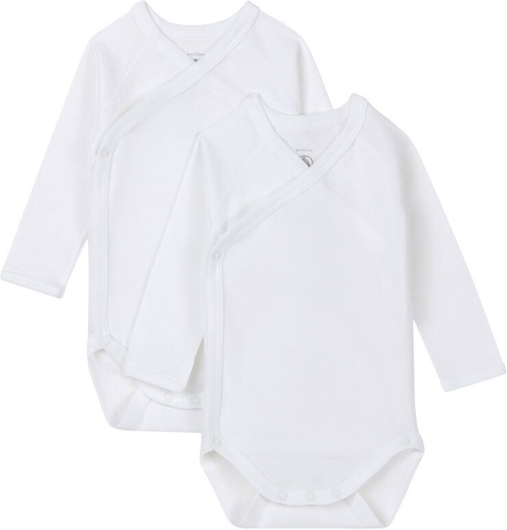 Petit Bateau 2 BODIES NAISS ML varian3M Variante 1