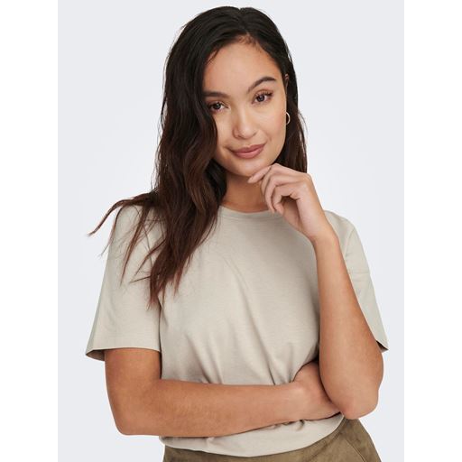 ONLY Only Kortærmet T-shirt, Silver Lining, S